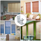 Sumnacon Shade L Brackets 8 Pcs Mounting L Bracket with Wingnut for Woven Wood Bamboo Roman Shade Metal L Shade Brackets for Inside,Ceiling or Wall Mount Silver L Blind Brackets for Home Sumnacon