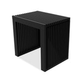 APRTAT Bamboo Dining Bench Indoor Small Benches Entryway Shoe Rack Benchs,Outdoor Modern Wood Benches 17 Inch Bamboo Bench for Living Room Hallway Bedroom Bathroom Black Small APRTAT