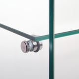 CISURCPI 4-Shelf Glass Display Cabinet with Door and Lock, Upgraded Quick-Install Style Curio Cabinets 5mm Tempered Glass Floor Standing Bookshelf for Bedroom, Living Room 64.7”x 16.7”x 14.3” White CISURCPI