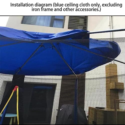 Outdoor Fitness Trampoline Canopy Tent - 14FT Rainproof Snow Sun Shade Roof Cover, No Frame BIWKONI