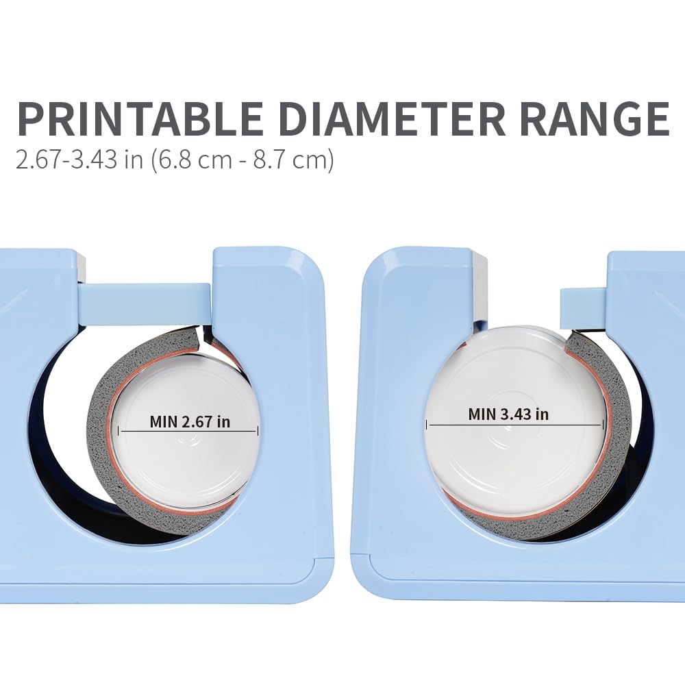 PYD Life 120 V Auto Tumbler Heat Press Machine 30 OZ 20 OZ Tumbler Mug Heat Press Touch Screen Light Blue for 10-30 OZ Sublimation Straight Tumblers Cups Mugs Printing PYD Life