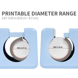 PYD Life 120 V Auto Tumbler Heat Press Machine 30 OZ 20 OZ Tumbler Mug Heat Press Touch Screen Light Blue for 10-30 OZ Sublimation Straight Tumblers Cups Mugs Printing PYD Life