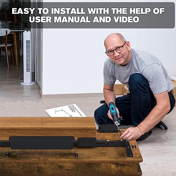 ExaDesk 48×30 Inch Electric Standing Desk with 2 Drawers, Adjustable Height Widened Stand Up Desk with Storage Shelf, Sit to Stand Ergonomic Workstation for Home Office ExaDesk