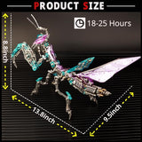 YUEZUDPO 3D Metal Puzzle, 1000 Pieces DIY Mechanical Building Kit for Adults, Difficult Model Kit for Men Women Birthday Christmas (Purple)