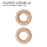 Wooden Rings, 200pcs 20mm Wooden Rings for Crafts, Unfinished Wood Rings Smooth Wood Circles for DIY Connectors, and Jewelry Making ZJchao