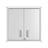 Manhattan Comfort Fortress Metal Floating Garage Cabinet in White Manhattan Comfort