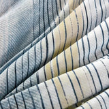 WONGS BEDDING Blue Comforter Set Full Size, 7 Pieces Full Bed in a Bag for All Season, Soft and Breathable Striped Bedding Set with Boho Comforter, Flat Sheet, Fitted Sheet, Pillowcases & Shams WONGS BEDDING