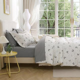 Jameswish 7 Pieces Black Bow Comforter Set for Girls Kids Soft Fluffy Bedding Set Full Size Bed in A Bag as Gifts (1 Comforter, 1 Flat Sheet, 1 Fitted Sheet, 2 Pillowcase and 2 Pillow Sham) Jameswish