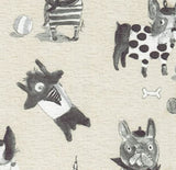 HomePop Home Decor | Upholstered Curved Pet Bed | Luxury Cat & Dog Beds & Furniture | Round Pet Bed Created with Stain Resistant Fabric, Cream and Gray, Medum HomePop