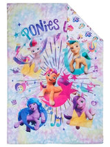 My Little Pony 4 Piece Toddler Bedding Set - Includes Quilted Comforter, Fitted Sheet, Top Sheet, and Pillow Case - My Little Pony Character Design for Toddler Bed My Little Pony