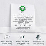 California Design Den 100% Organic Cotton Fitted Sheet Queen Size Only - Percale Queen Deep Pocket Fitted Sheet, Lightweight, Snug-Fit, Crisp, Durable - White California Design Den