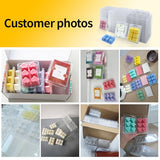 MGLIFEUL Wax Melt Container Clamshell Packaging Mold Box Stand for Plastic Clear Empty Wax Candle Melt Tart Packaging Cube Container Clamshell Mold Holder Organizer Tray Empty Shape Bulk wth Lid