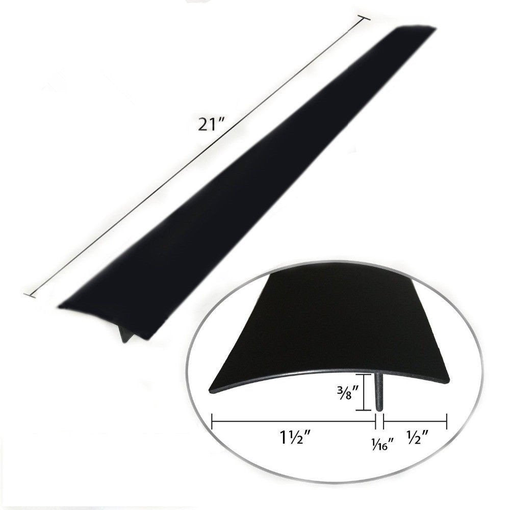 2 Pack Flexible Kitchen Stove Gap Covers, Silicone Gap Fillers Between Counter and Stovetop, Oven, Washer, Dryer, Easy to Wipe, Food grade (Black, 21 Inches) WoodArtSupply