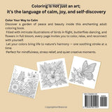 Birds, Flowers & Butterflies: Adult Coloring Book Majosta