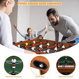 Giantex 27in Folding Foosball Table with 2 Mini Footballs, Score Keepers - ASTM Certified for Indoor Recreation, Great for Family Game Nights and Parties Giantex