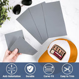 4 Pack Silicone Hat Heat Press Cover Pad, 4" x 8" European-Standard Silicone Heat Press Mat for HTV & Vinyl Transfer, DIY Small Business Webake