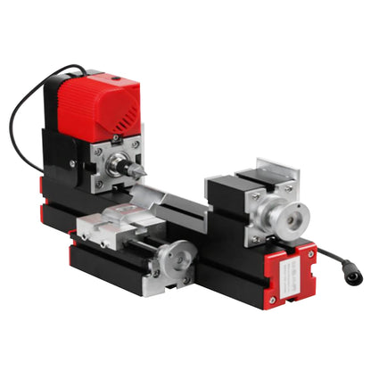 12000RPM 6 in 1Multipurpose Mini Lathe,Versatile Metal Lathe Tool, Motorized Jigsaw Grinder Wood Metal Lathe,Assembled 6 Kinds of Different Lathes,Process Soft,Non - Ferrous,Precious Metals,Wood