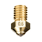 DUROZZLE Diamond PCD Tip E3D V6 Nozzle 0.6mm for Prusa i3 MK3S / Mini, Anycubic i3 Mega/Kobra/Kobra Neo 3D Printer and More, Hardened High Precision (E3D V6, 0.6mm) DUROZZLE