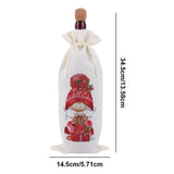 4 Pcs DIY Diamond Painting Art Kit Diamond Painting Wine Bag Kit Rhinestones Label Liquor Bottle Cover Gift for Wine Lover Women Men Christmas (Gnome Butterfly) WoodArtSupply