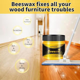 PIPIHUA Beeswax Polish and Conditioner for Wood Furniture - Waterproof & Repair Wax, Multipurpose Wood Cleaner and Furniture Polish (2 x 100g with 4 PIPIHUA