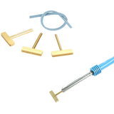 3pcs T Tip Soldering Iron with Hot Press Stripe for LCD Screen Flex Ribbon Cable Repair 30W/40W/60W Hilitand
