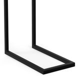 SIMPLIHOME Skyler SOLID MANGO WOOD and Metal Wide Rectangle Industrial C Side Table with Inlay Fully Assembled for The Living Room and Bedroom, 18 inch, Natural SIMPLIHOME