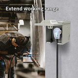 RVMATE 250V 40 Feet Welder Extension Cord, 8 AWG NEMA 6-50 STW Heavy Duty Welding Cord with LED Indicator RVMATE