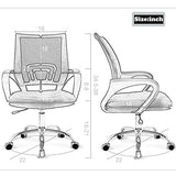 BestOffice Ergonomic Office Chair Mesh Cheap Desk Chair Task Computer Chair Lumbar Support Modern Executive Adjustable Rolling Swivel Chair for Back Pain, White BestOffice