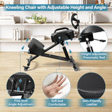 Kneeling Chair, Ergonomic Kneeling Chair with Back Support, kneelings Office Chairs with Adjustable Height and Lumbar Support for Banking Meeting Room Office Home Reception,Improve Postures Generic