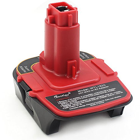 waitley Battery Adapter for Dewalt DCA1820 18V-20V Converter with USB Port Function Compatible with DC9096 DE9096 waitley
