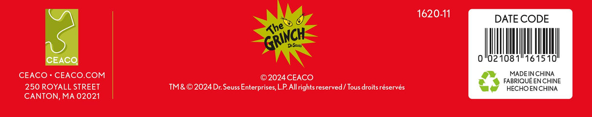 Ceaco - Dr. Seuss - The Grinch - Glow in The Dark - 100 Piece Jigsaw Puzzle Ceaco