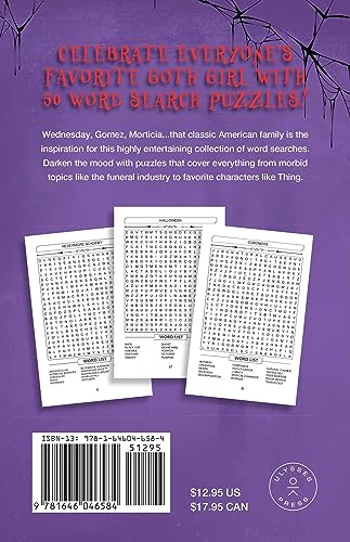 Wednesday Word Search: An Unofficial Activity Book (Unofficial Wednesday Books)