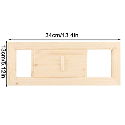 Air Vent Rectangle Wood Grille Sauna Room Accessory Swimming Pool Sauna Equipment Sauna Room Blinds Dry for Steam Room for Rectangular Sauna Home Sauna Accessories - WoodArtSupply