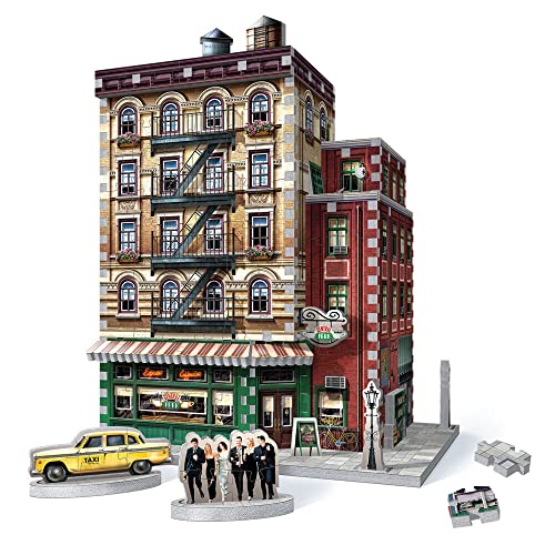 Wrebbit3D Friends Central Perk 3D Puzzle for Teens and Adults | 440 Real Jigsaw Puzzle Pieces | Not Just an Ordinary Model Kit for Adults for All Fans of The Friends TV Series Wrebbit3D