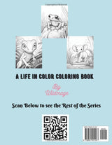 Life in Color - A Jungle Animal Coloring Book: Simple Coloring Pages for Kids with Jungle Animals WoodArtSupply