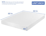 6/8/10/12 inch Gel Memory Foam Mattress for Cool Sleep & Pressure Relief, Medium Firm Mattresses CertiPUR-US Certified/Bed-in-a-Box/Pressure Relieving (8 in, Queen) FDW