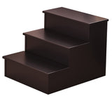Kings Brand Furniture – Darien 3 Step Wood Step Stool for Adults or Kids, Dog Stairs, Cherry Kings Brand Furniture