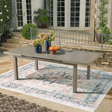 Signature Design by Ashley Beach Front Contemporary Outdoor Dining Extension Table, Light Brown Signature Design by Ashley