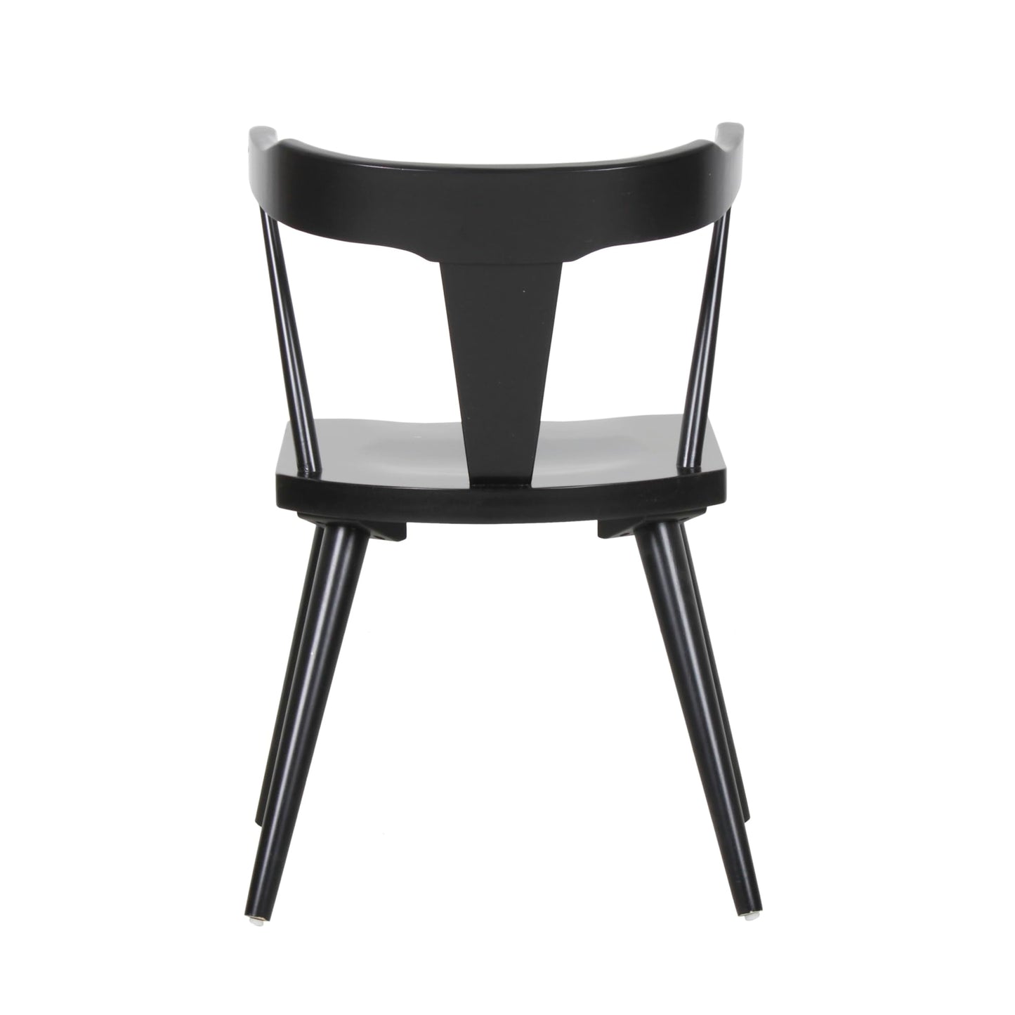 East at Main Aero Set of 2 Wishbone Black Solid Rubberwood Dining Chairs, Traditional Handcrafted Wishbone Dining Chair(21x20x31), Sustainable & - WoodArtSupply