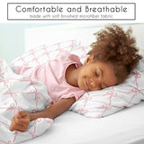 Sweet Jojo Designs 2-Piece Twin Comforter Set (Pink Bows) for Girls, Kids, Teen, College Bed Room incl. Single Size Bedding & Sham (Blush, Bow for The Ballerina, Ballet Dancer, Princess Collection) Sweet Jojo Designs