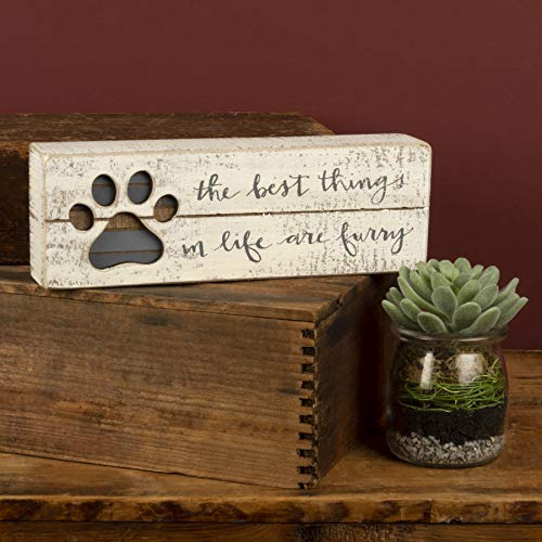 Primitives by Kathy 38231 Hand-Lettered Slat Box Sign, Best Things In Life Primitives by Kathy
