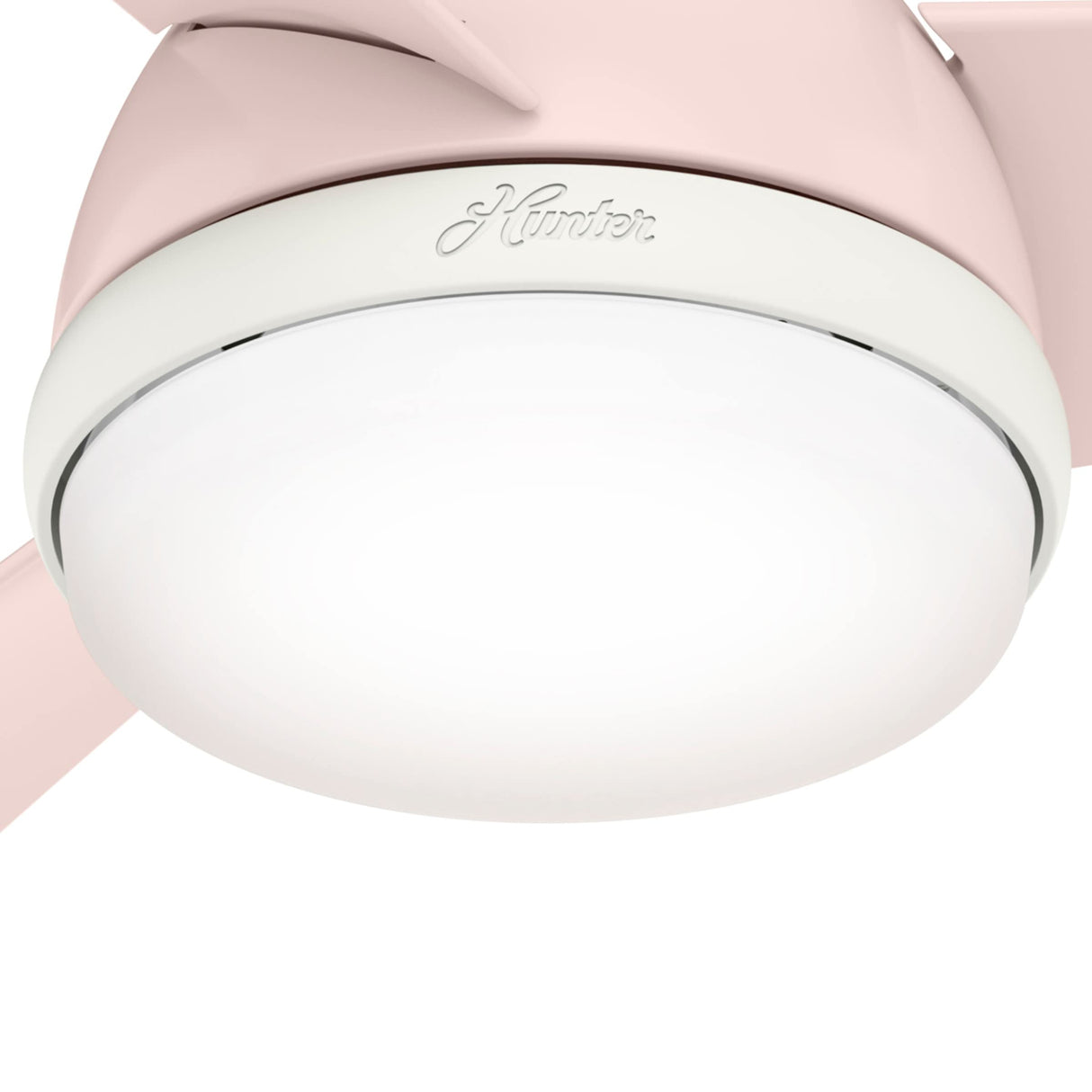 Hunter Valda Indoor Ceiling Fan with LED Light and Remote Control, 36", Blush Pink Hunter