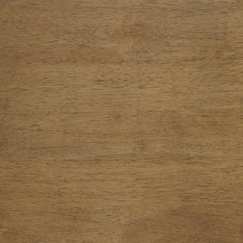 OSP Home Furnishings Deluxe Wood Banker's Desk Chair with Padded Seat, Adjustable Height and Locking Tilt, Fruitwood Finish and Brown Vinyl Office Star Products