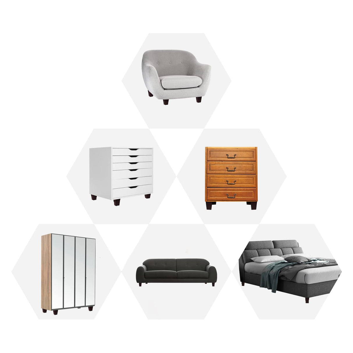 Txcucc Sofa Legs Square Bed Feet 5 inch Wood Replacement Leg for Furniture Set of 8, Dark Brown… Txcucc