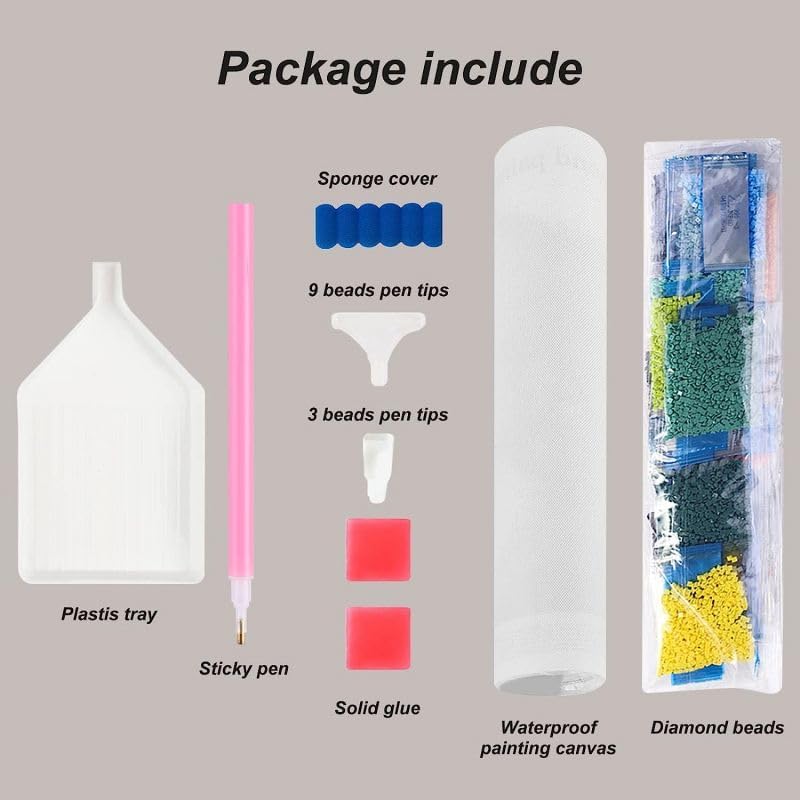 5D Full Round Drill Diamond Art Painting Kits by Number for Adults Beginner Gold Music Notes Diamond Art Painting Acrylic Beads Art Crystal Embroidery Cross Stitch Craft Kits 35x35cm Generic