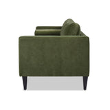 Jennifer Taylor Home Nicholi Lawson Velvet Loose Back Sofa - Olive Green, Modern & Contemporary Jennifer Taylor Home