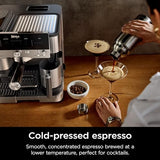 Ninja Espresso Machine, Luxe Café Premier Series, Drip Coffee Maker and Rapid Cold Brew, Integrated Grinder, Assisted Tamper, Hands-Free Frother, for Cappuccinos and Lattes, Dairy or Non-Dairy, ES601 Ninja