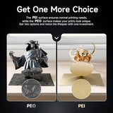 YOOPAI Double-Sided PEI+PEO Build Plate for Bambu Lab 3D Printer, 257x257mm 3D Printer Bed for Bambu Lab A1 X1 X1C/P1P/P1S 3D Printers YOOPAI