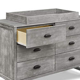 DaVinci Fairway 6-Drawer Double Dresser in Cottage Grey DaVinci