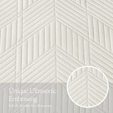 Davulos King/Cal King Quilt Set in Cream, Soft Reversible Microfiber Bedspread for All-Season Use in Bedroom or Dorm, Lightweight Modern Geometric Coverlet (1 Quilt, 2 Pillow Shams) Davulos